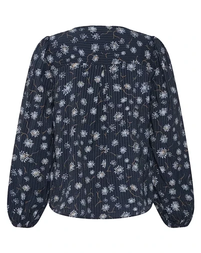 Fransa - FRKalia Bluse - Salute With Blue Brown